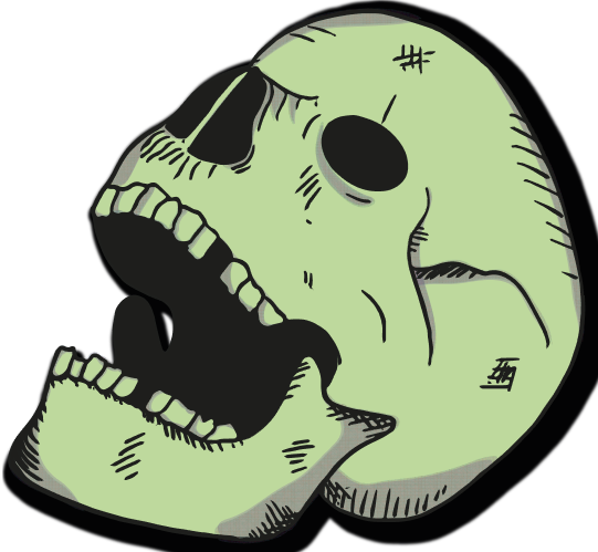 Havaianas 4Nite skull logo with halftone texture